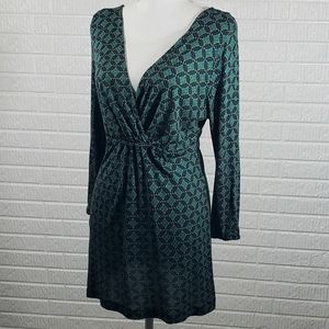 Mossimo Tunic Long-sleeve Green Blue